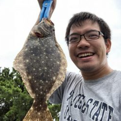 蓬莱公園でまさかのヒラメ！
