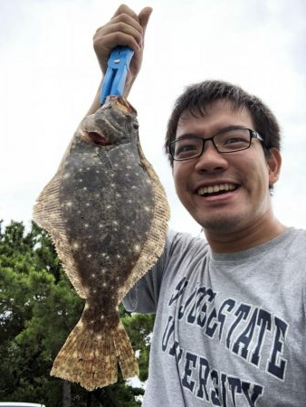 蓬莱公園でまさかのヒラメ！