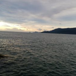 台風あと琵琶湖