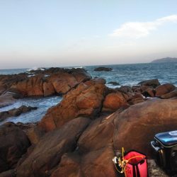 三投目でイサキ36cm・・