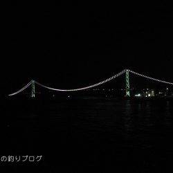 台風前にタチウオ狙い