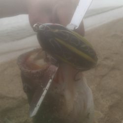 トップで水面爆発！