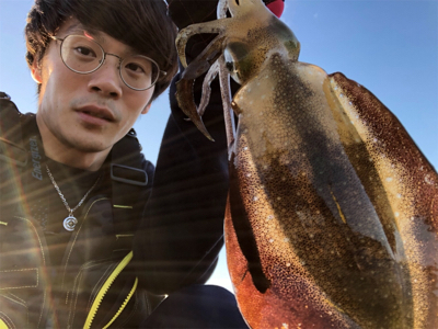 男鹿半島椿港アオリイカエギング