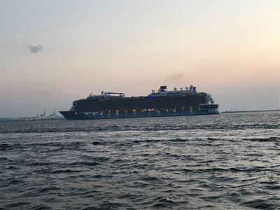 久しぶりの沖堤防