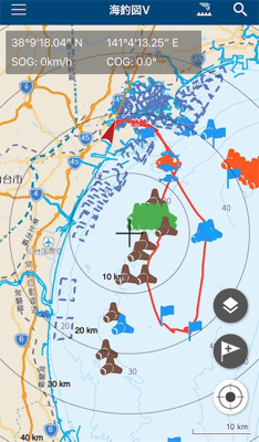 プライベートボートで仙台湾満喫