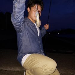 雨上がりエギング！