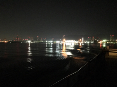 久しぶりの沖堤防