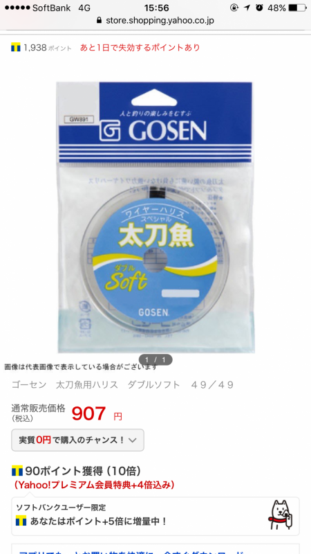 少しだけタチウオ釣行