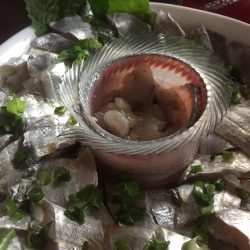 波高い中のタチウオ