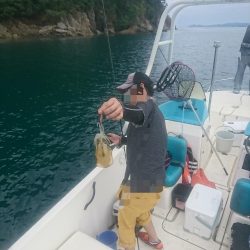 今年初のボートエギング…