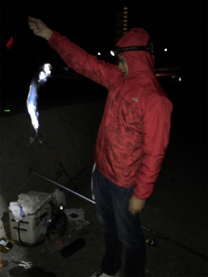 夜釣り