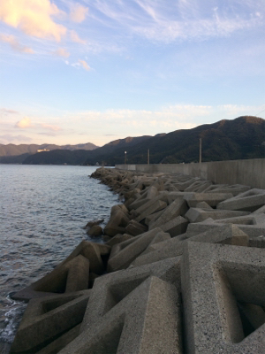 相生漁港で太刀魚テンヤ