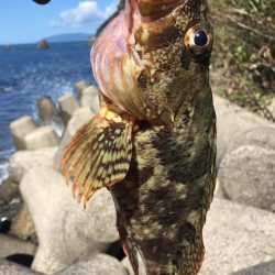 台風後ショアジギング!!