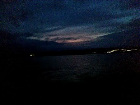 台風後の一杯です!!