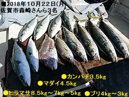 大物釣果速報！●光義丸：平戸市早福港