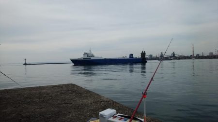 播磨新島に秋ギスの気配