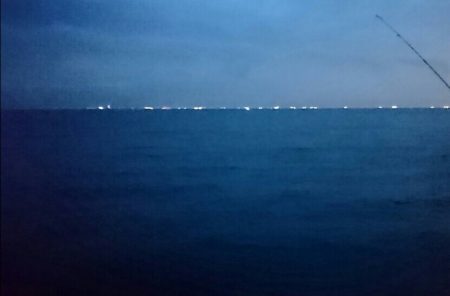 久々に貝塚遠征にてタチウオ釣行