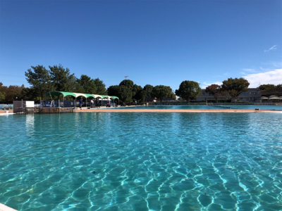 川越水上公園でプールフィッシング