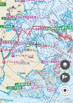 SFC プライベートボート 塩釜湾内