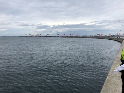 渋すぎ風強すぎ沖堤防!