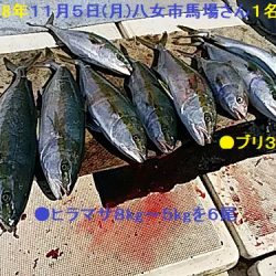 大物釣果速報！●光義丸：平戸市早福港