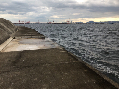 初沖堤防  青物太刀魚狙い