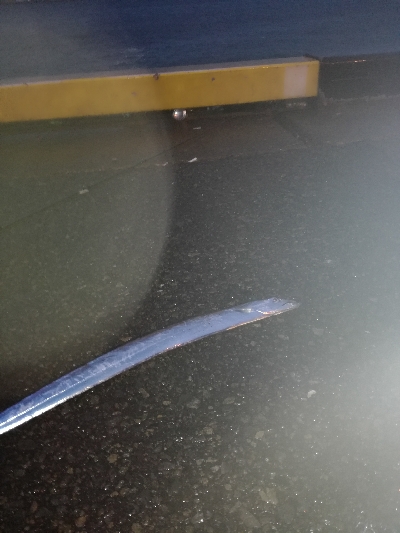 雨の中のタチウオ釣り