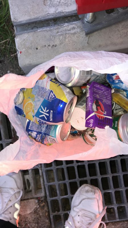 アジング、ゴミ拾い