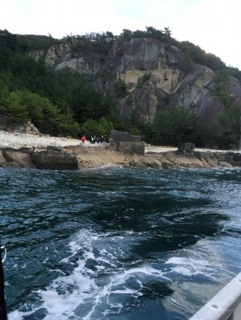 大島17番タキでフカセ釣り