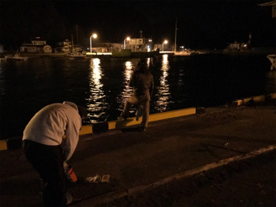御所浦島にてエギング