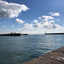 垂水漁港でファミリーフィッシング