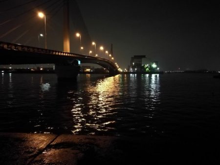 南港カモメ大橋ヘチ釣行 （キビレ30cm、ガシラ、他釣果有り）