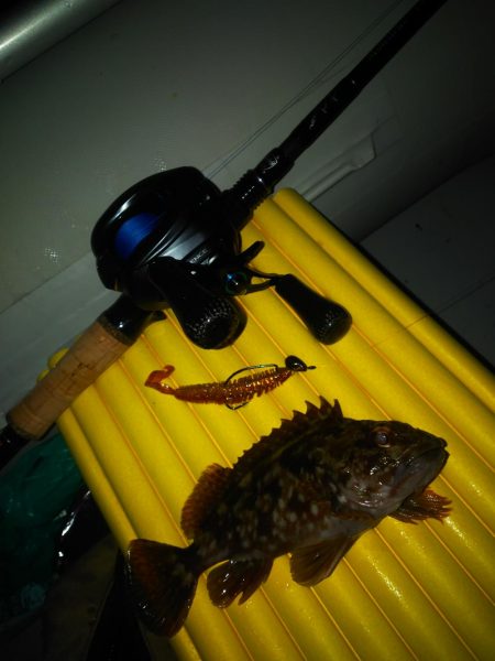 釣り納めゴムボート