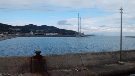 浦港でキス釣り