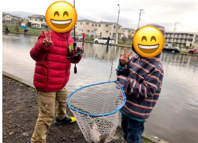 幼稚園児ルアー初釣果
