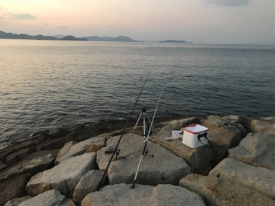 初釣りは穴釣り