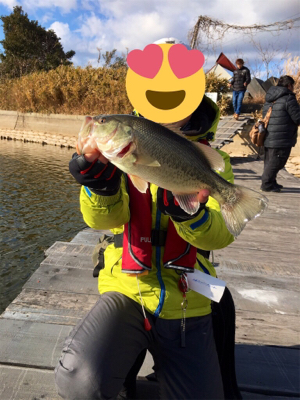 極寒のバスフィッシング