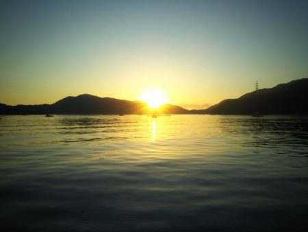 今年初の筏釣り。