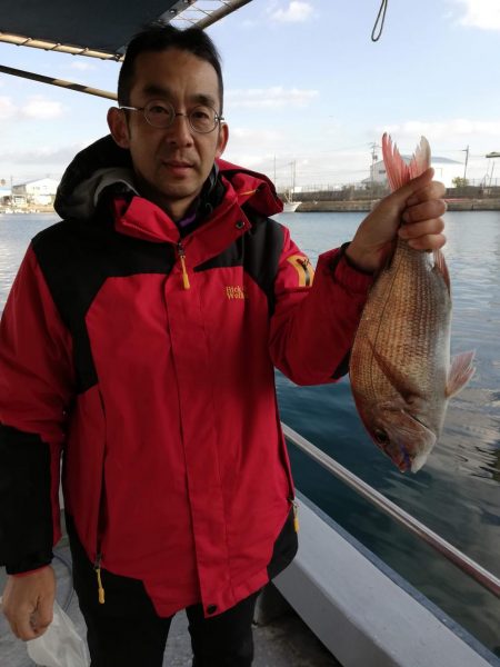 寒波の中のタイラバ