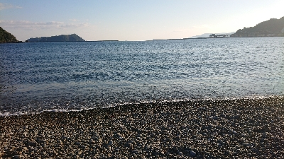 ふじが浜にて