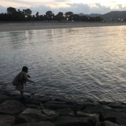 初釣りは穴釣り