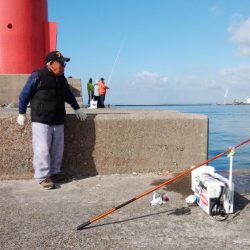 播磨新島でキス釣り