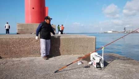 播磨新島でキス釣り