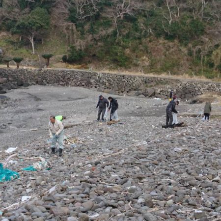 仕事終わりエギング→清掃ボランティア