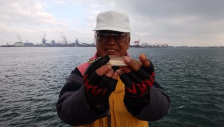 播磨新島でキス釣り