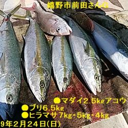 大物釣果速報！●光義丸：平戸市早福港