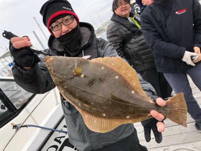 プライベートボートで仙台湾カレイ釣り！