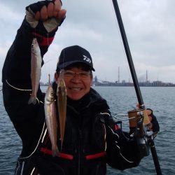 播磨新島でキス釣り