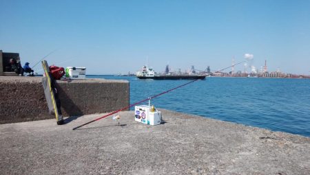 播磨新島でキス釣り