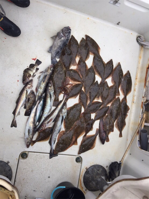 プライベートボートで仙台湾カレイ・スロージギング